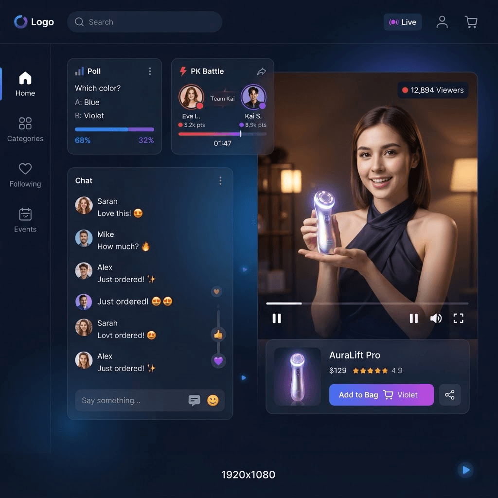 Realtime Livestream Platform